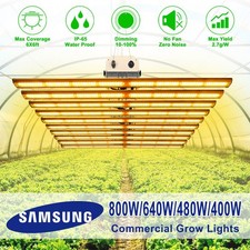 800W 640W Samsung LED Grow Light 8/10 Bar Full Spectrum Dimmable Commercial Lamp