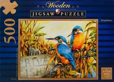 King 500 Piece Wooden Jigsaw Puzzle - Kingfishers - Complete