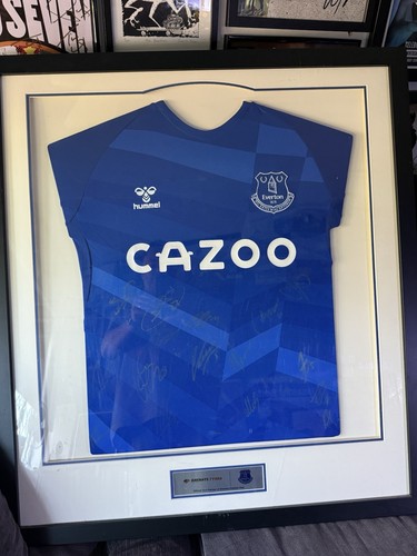 Everton framed multi signed - fc,
