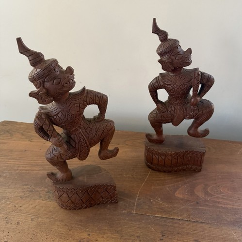 Vintage hand carved wooden - vintage,