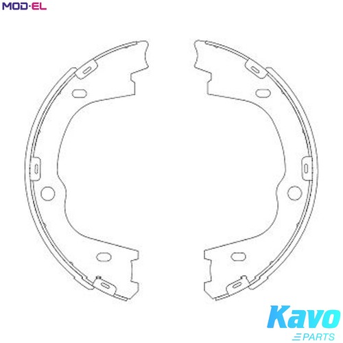 Brake shoe set - kbs-3406, for