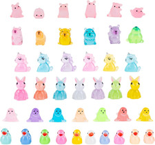 42Pcs Mini Resin Animals, Tiny