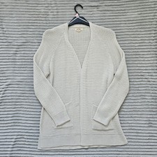 Fat Face Haywood Long Cardigan – Ivory  Size 14 Good Condition - See Description