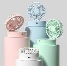 Handheld Spray Fan,2000mAh Battery Powered Water Misting Desk Fan