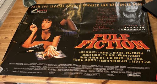 Pulp fiction quad poster - pulp,