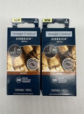 2 YANKEE CANDLE LEATHER