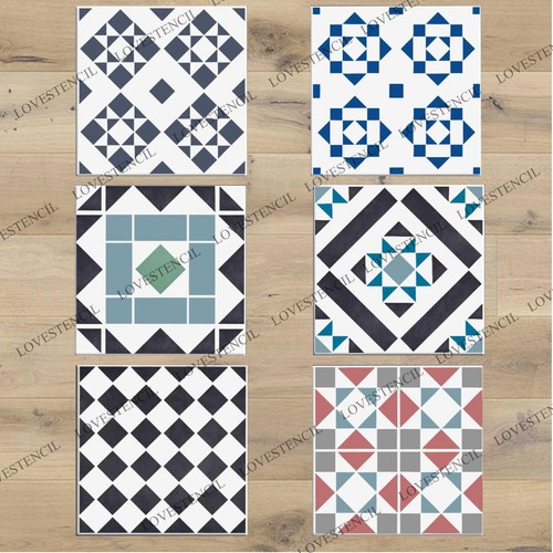 Tile stencils lovestencil - tile,