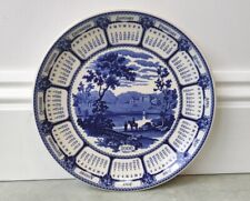 Collectable Wedgwood Blue & White Calendar 2000 Millennium Plate 25th Birthday