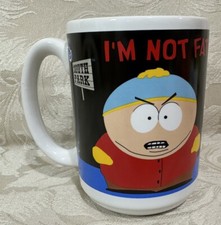 South Park Cartman 'I'm Not Fat' - Coffee Mug Cup Vintage 1999 Comedy Central