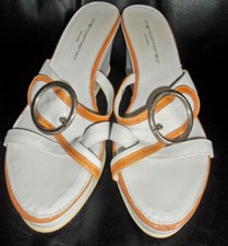 Women's Marco Moreo Italian Design Summer White Slip On Sandals ~ UK 6.5   EU 40