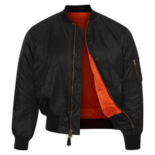 MA1 Jacket Original US Concord Flight Bomber Pilot Army Military Padded Black