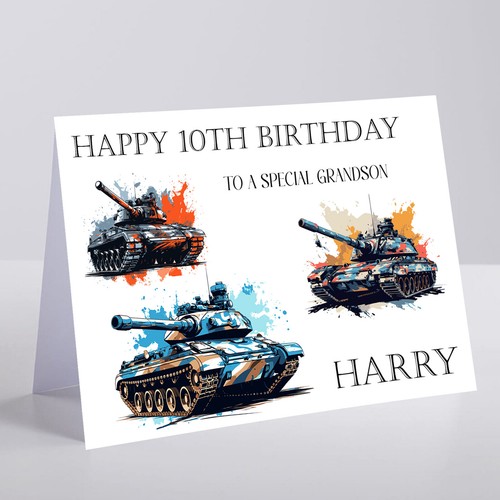 Personalised tank birthday - tank,