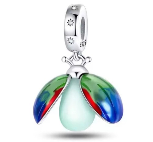 Bug beetle glow charm 925 - beetle,