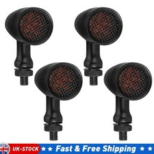 4x  Black Motorcycle LED Turn