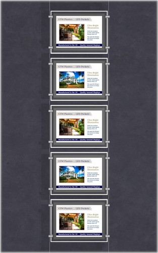 Led estate agent window light - led,