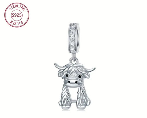Scottish cow dangle charm - dangle,