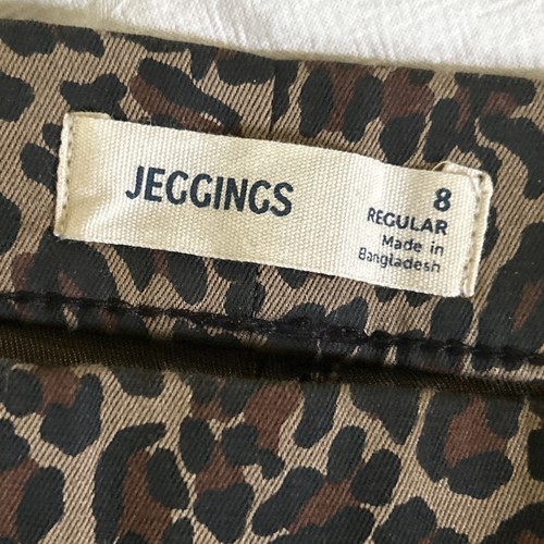 Leggings leopard print sz - m&s,