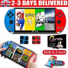 X7 Plus 4.3" Video Game Console 8GB Retro Handheld Portable 7000+ Built-in Games