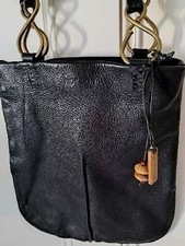 HIDESIGN Black Real Leather Shoulder Bag