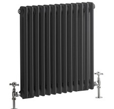 Black Double Column Radiator