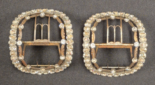 Georgian shoe buckles - , silver