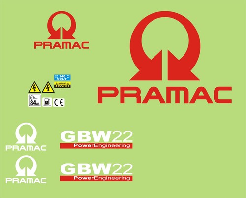 Pramac gbw22 generator - pramac, decal