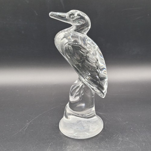 Vtg clear heavy glass figure - glass,