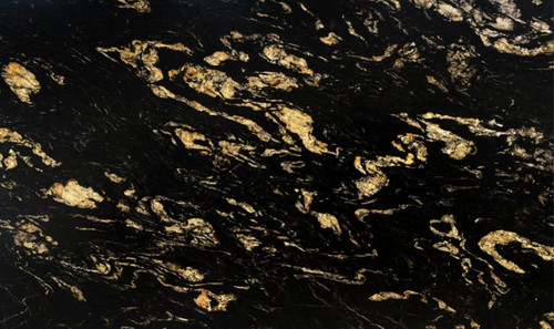 Titanium gold granite kitchen - gold,