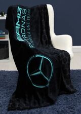 OFFICIALLY LICENSED Mercedes AMG Petronas Luxury Formula F1 Fleece Throw - New