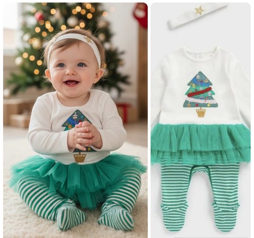 Baby girls christmas romper - girls,