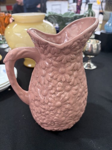 Vintage pink floral - floral, relief