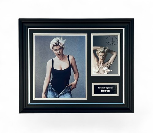 Robyn signed photo - robyn, framed