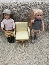 Lori Dolls X2 + Vintage Chair