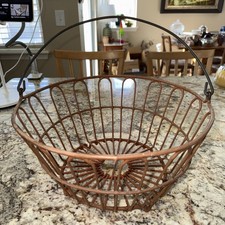 Vintage Coated Wire Egg Basket