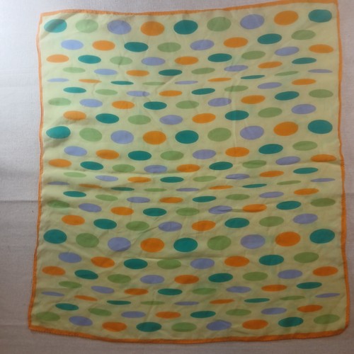 Vintage silk scarf - , multicolor