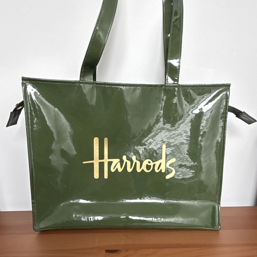 Harrods green patent - green, pvc
