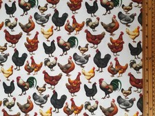 Chicken fabric UK fat quarter