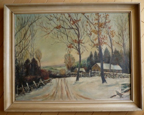Mystery artist vintage oil - artist,,