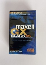 Maxell GX Black45 VHS C tape -