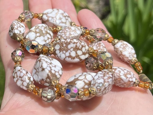 1950s murano white - murano, white/gold