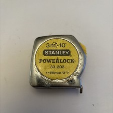 Vintage Stanley 33-158 5M-16’ powerlock tape measure. Made in France 