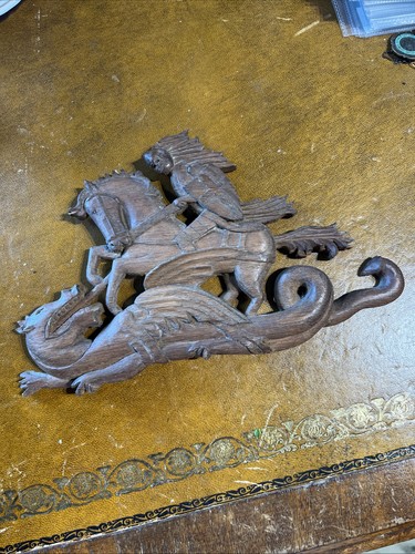 Lovely wood carving george - wood, of