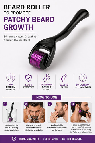 Derma roller 540 titanium - derma,