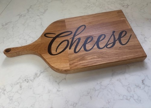 Solid oak cheese board - cheese,
