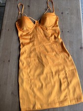 Oh Polly Dress Orange Uk 6 