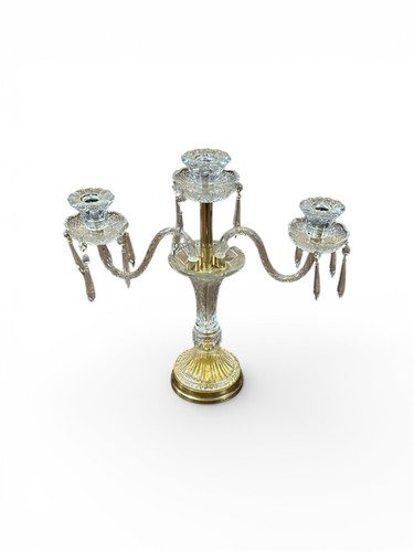 Vintage glass candelabra - glass,