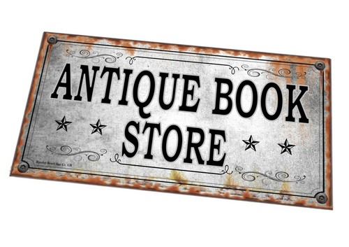 Antique book store sign - antique,