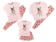 Girls Pyjamas Cute French Bulldog Loungewear Style 5-6 Years up to 13 Years