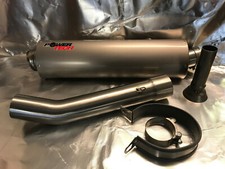 APRILIA RSV1000 MILLE 1999-03 POWERTECH TITANIUM OVAL GP EXHAUST 60mm NEW