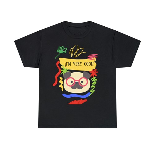 Unisex pug cool tee - pug, tee: